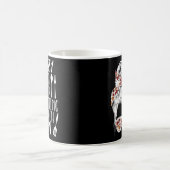 Mug Déjeuner Lady Messy Bun Cafétéria Travailleur (Centre)