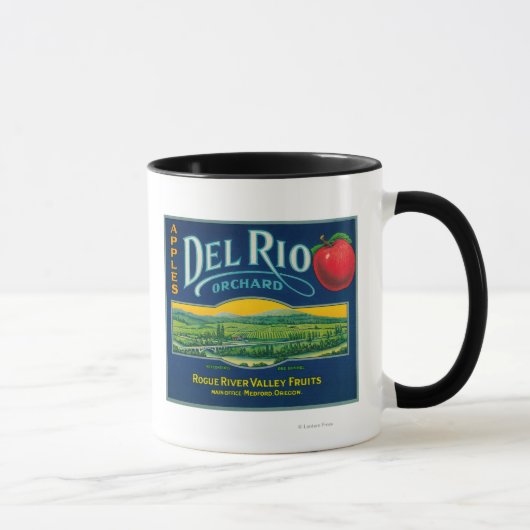 Mug Del Rio Apple Crate LabelMedford, OU (Droite)