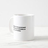 Mug Délabrement des principes (Devant gauche)