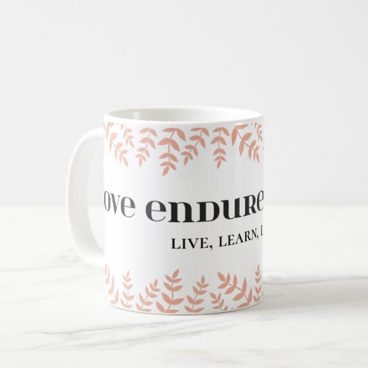 Mug Délai d'amour : Citation d'amour intemporelle (Devant gauche)