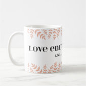 Mug Délai d'amour : Citation d'amour intemporelle (Gauche)