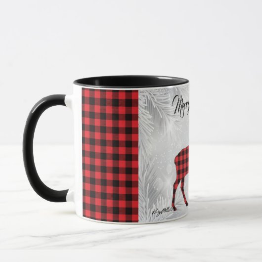 Mug d'élans rouges et noirs (Gauche)