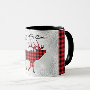 Mug d'élans rouges et noirs