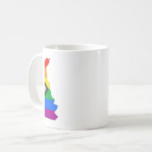 Mug Delaware State Pride Fierté LGBTQ Progress Pride (Devant gauche)