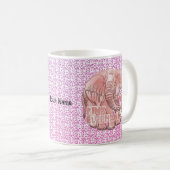 Mug d'éléphant rose (Devant droit)