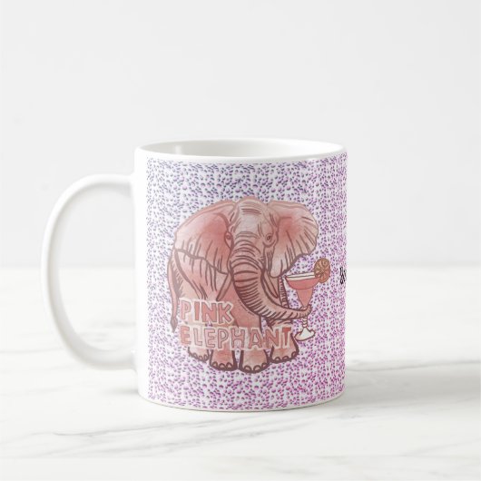 Mug d'éléphant rose (Gauche)