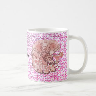 Mug d'éléphant rose