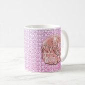 Mug d'éléphant rose (Devant droit)