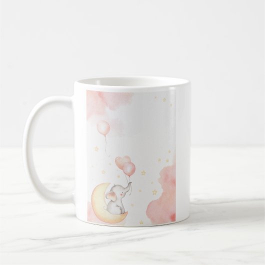 Mug d'éléphant rose (Gauche)