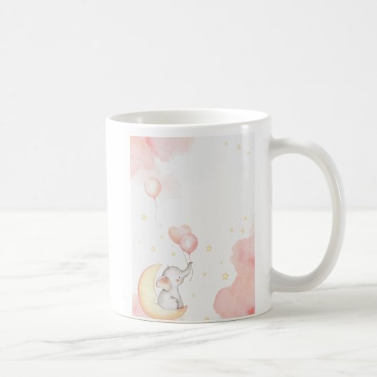 Mug d'éléphant rose (Droite)