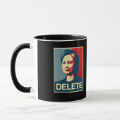 Mug DELETE - Poster anti-Hillary - - Anti-Hillary -.pn (Gauche)