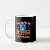 Mug Delete Your Cookies Funny Christmas (Gauche)