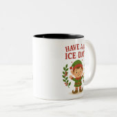 Mug d'elfe de Noël personnalisé (Devant droit)