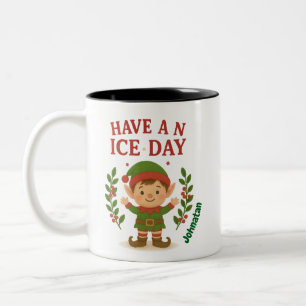 Mug d'elfe de Noël personnalisé