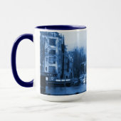 Mug Delft-Bleu-Regard d'Amsterdam Hollande (Gauche)