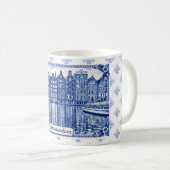 Mug Delft Blue style mug: Amsterdam (Devant droit)