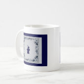 Mug Delft blue tuile moulin 'de Roos' à Delft (Devant gauche)