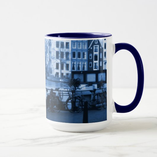 Mug Delft-Blueware-Regard de paysage urbain (Droite)