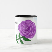 Mug Délicat Amour Fleur Violet (Centre)