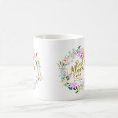 Mug Délicat Floral Wreath Meilleure Maman Jour des mèr (Centre)