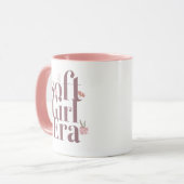 Mug Delicate Feminine Script with Flowers (Devant gauche)