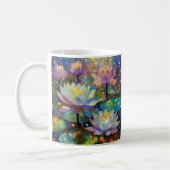 Mug Delicate Lotus Flowers Blossoming in the Snow (Gauche)