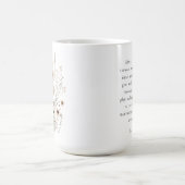 Mug Delicate Wildflowers Motivational Quote (Centre)