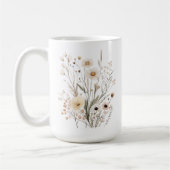 Mug Delicate Wildflowers Motivational Quote (Gauche)