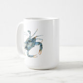 Mug Délicatesse côtière du crabe bleu avec votre nom (Devant gauche)