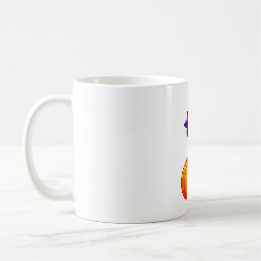 Mug Délice de chat sorcière citrouille (Gauche)