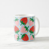 Mug Délices Sucrés de Fruits Pastel Bleu (Devant droit)