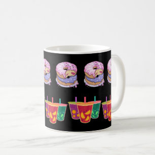 Mug Délicieux beignets et jus de fruits délicieux