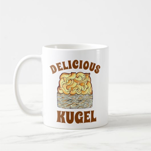 Mug Délicieux Kugel Juive Oeuf Noodle Casserole (Gauche)