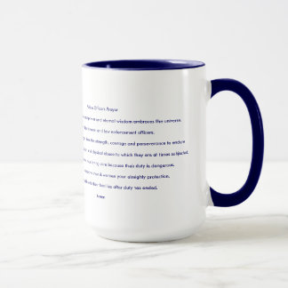 Mug Délivrance inspirée de foi de prière de policier