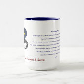 Mug Délivrance inspirée de foi de prière de policier (Centre)