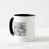 Mug Della Rotonda de Piazza avec une vue de Panthéon (Devant gauche)