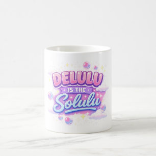 Mug Delulu est le Solulu – Joli esthétique Kawaii