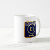 Mug "Demain Compte Quand Il Deviendra Aujourd'Hui" (Devant droit)