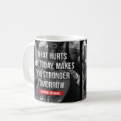 Mug DEMAIN PLUS FORT - Motivation de "la construction  (Devant gauche)