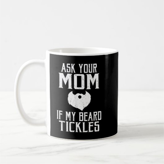 Mug Demande à ta mère si ma barbe chatouille Viking (Gauche)