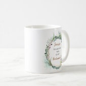 Mug Demande de témoin de mariage/Nom/ (Devant droit)