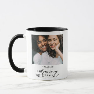 Mug Demande demoiselle d'honneur de mariage avec scéna
