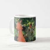 Mug Demande en mariage vintage ; Voulez-vous m'épouser (Devant gauche)