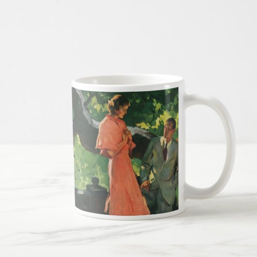 Mug Demande en mariage vintage ; Voulez-vous m'épouser (Droite)
