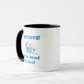Mug Demander à propos de My Twin Sons Tshirts et cadea (Devant gauche)