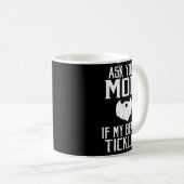 Mug Demandez à votre mère si ma barbe chatouille Vikin (Devant droit)