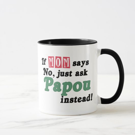Mug Demandez juste Papou (Droite)