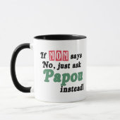 Mug Demandez juste Papou (Gauche)