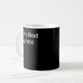 Mug Demandez-moi à propos de mon cheval - T-shirt (Devant gauche)
