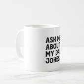 Mug Demandez-Moi À Propos De Mon Père Plaisanteries Dr (Devant gauche)